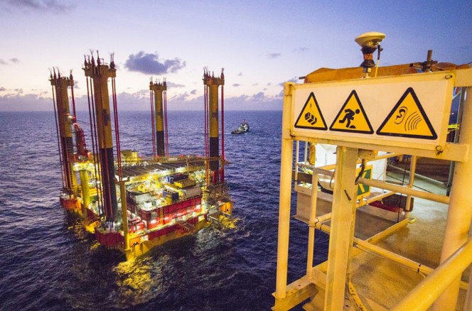 Shell&rsquo;s Malampaya offshore platform installed (The Philippines)